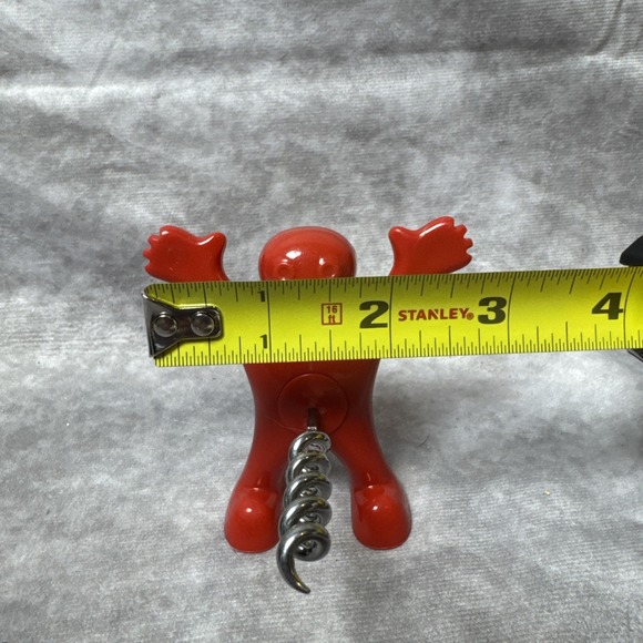 Happy Red Man Wine Corkscrew/Bottle‎ Opener, Funny Portable Barware Bachelorette - Picture 11 of 11
